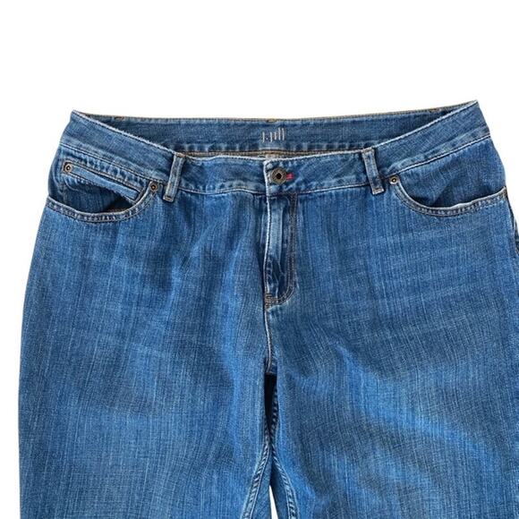 J. Jill Relaxed Fit Boyfriend Blue Jeans - Size 14 - Picture 4 of 6